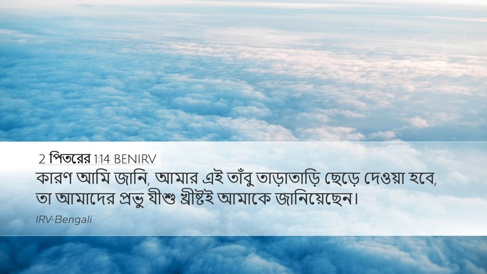 2 পিতরের 1:14 BENIRV Bible Verse Image