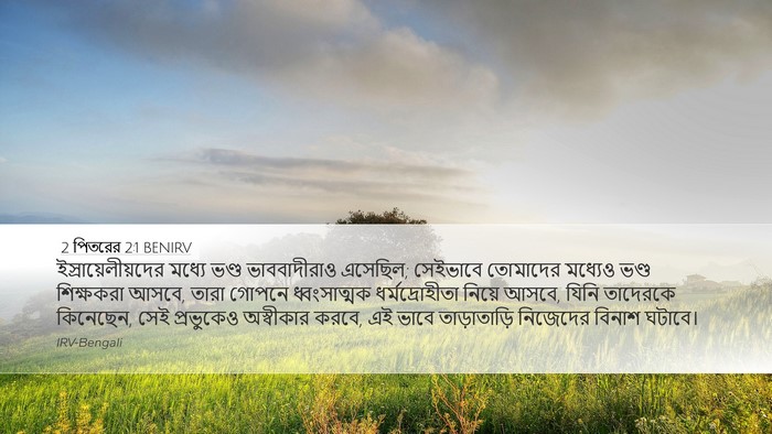 2 পিতরের 2:1 BENIRV Bible Verse Image