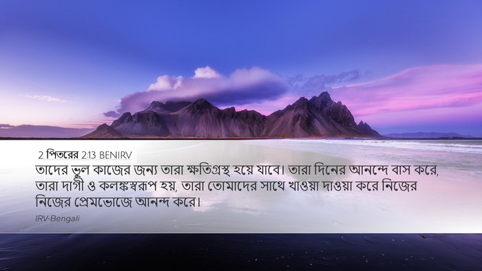 2 পিতরের 2:13 BENIRV Bible Verse Image