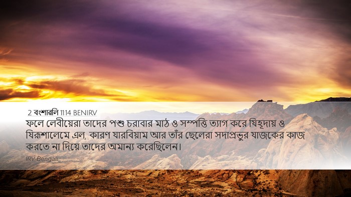 2 বংশাৱলি 11:14 BENIRV Bible Verse Image