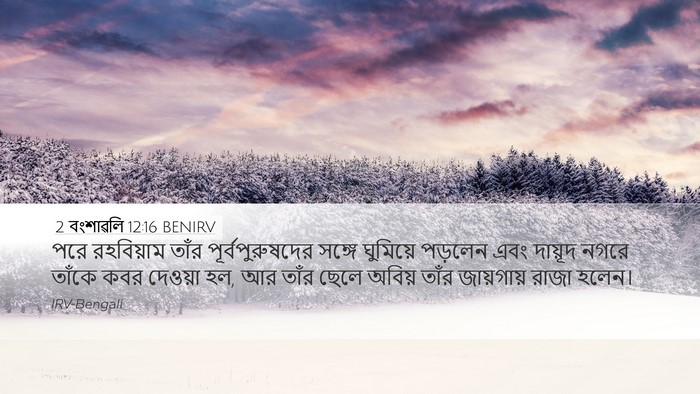 2 বংশাৱলি 12:16 BENIRV Bible Verse Image