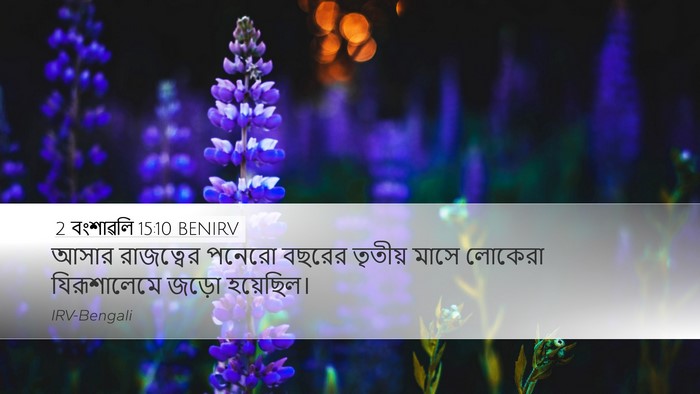 2 বংশাৱলি 15:10 BENIRV Desktop Wallpaper - আসার রাজত্বের - Desktop Bible Verse Wallpaper