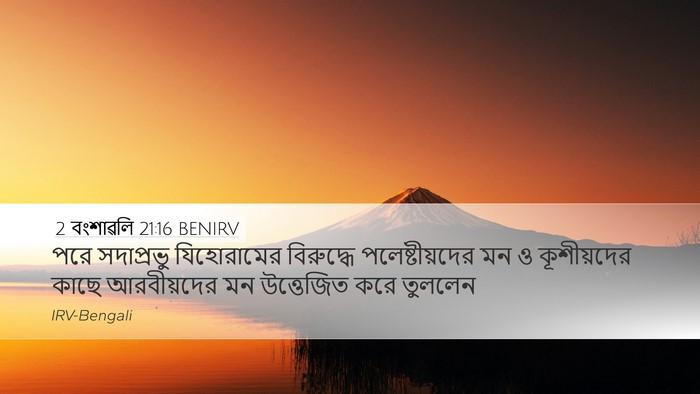 2 বংশাৱলি 21:16 BENIRV Bible Verse Image