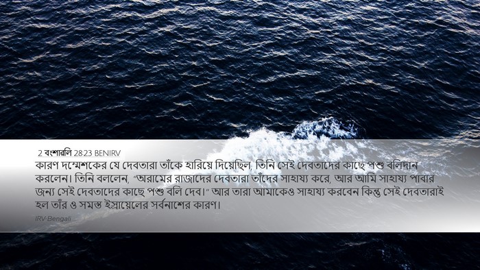 2 বংশাৱলি 28:23 BENIRV Bible Verse Image