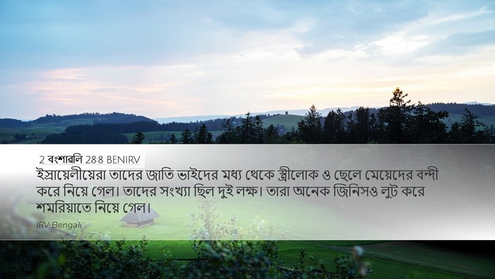 2 বংশাৱলি 28:8 BENIRV Bible Verse Image