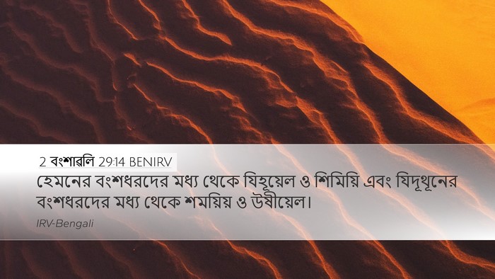 2 বংশাৱলি 29:14 BENIRV Bible Verse Image