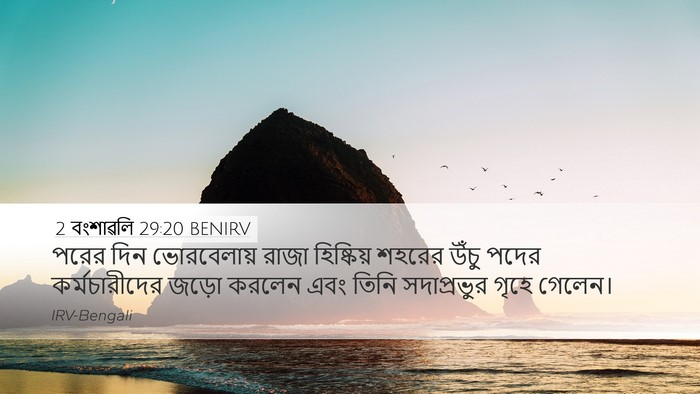 2 বংশাৱলি 29:20 BENIRV Bible Verse Image