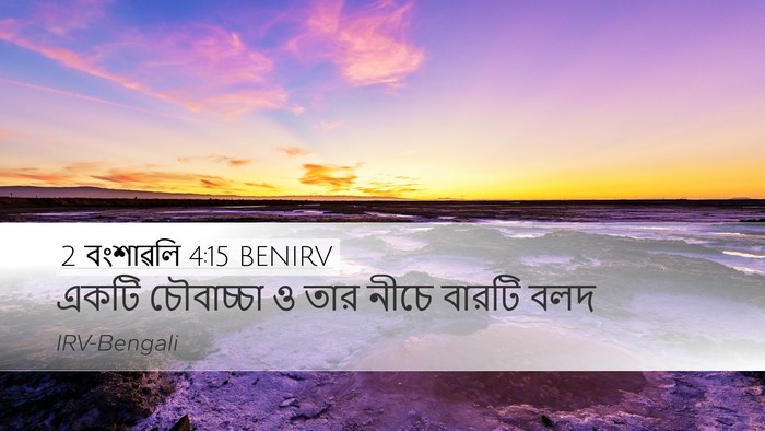 2 বংশাৱলি 4:15 BENIRV Desktop Wallpaper - একটি চৌবাচ্চা ও - Desktop Bible Verse Wallpaper