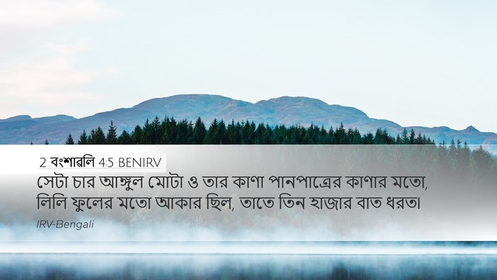 2 বংশাৱলি 4:5 BENIRV Bible Verse Image