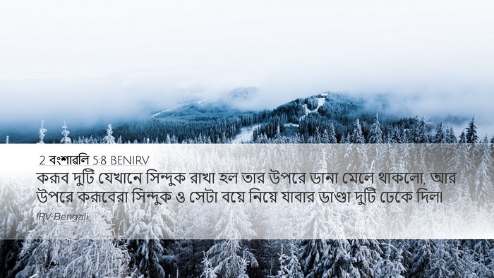 2 বংশাৱলি 5:8 BENIRV Desktop Wallpaper - করূব দুটি যেখানে - Desktop Bible Verse Wallpaper