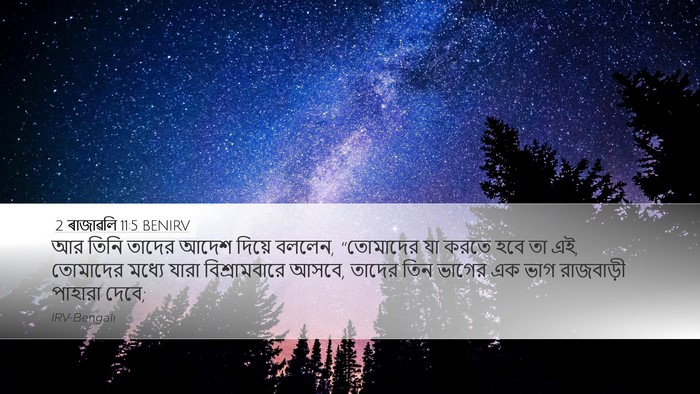 2 ৰাজাৱলি 11:5 BENIRV Bible Verse Image