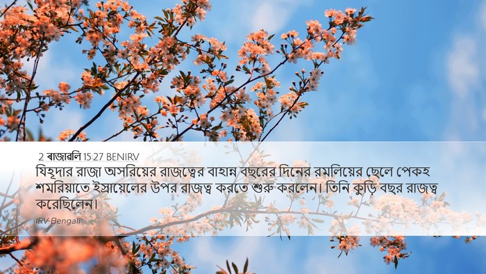 2 ৰাজাৱলি 15:27 BENIRV Bible Verse Image