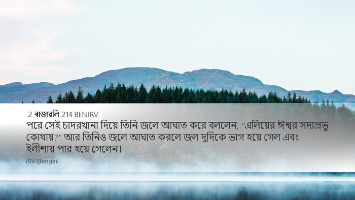 2 ৰাজাৱলি 2:14 BENIRV Bible Verse Image