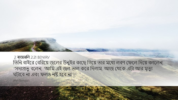 2 ৰাজাৱলি 2:21 BENIRV Bible Verse Image