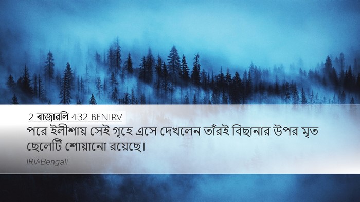 2 ৰাজাৱলি 4:32 BENIRV Bible Verse Image
