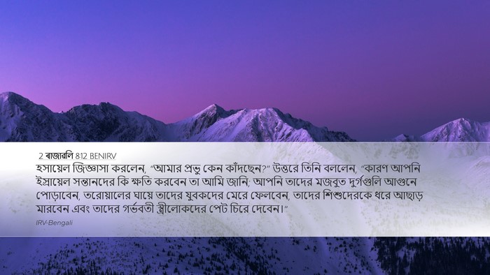 2 ৰাজাৱলি 8:12 BENIRV Bible Verse Image