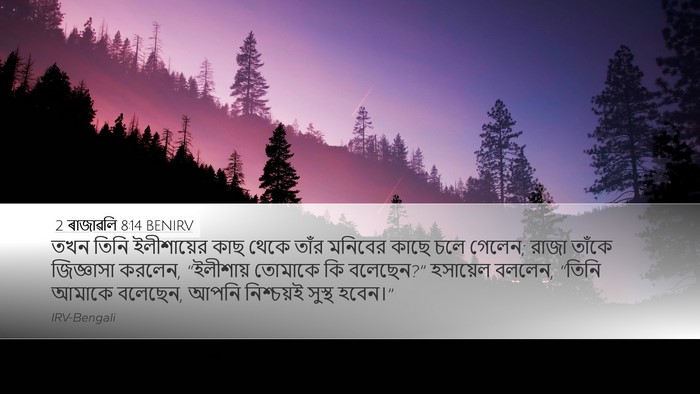 2 ৰাজাৱলি 8:14 BENIRV Desktop Wallpaper - তখন তিনি - Desktop Bible Verse Wallpaper