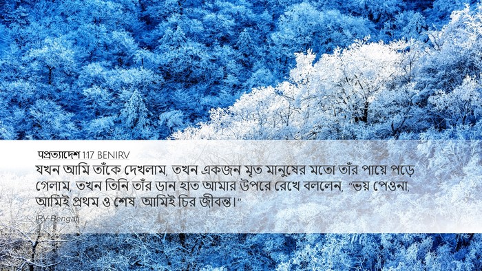 पপ্রত্যাদেশ 1:17 BENIRV Bible Verse Image