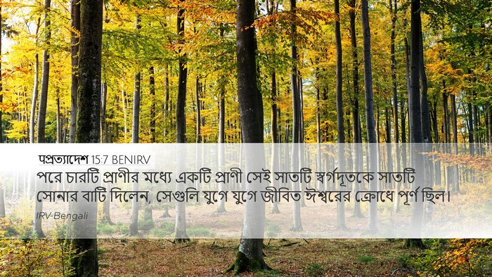 पপ্রত্যাদেশ 15:7 BENIRV Bible Verse Image