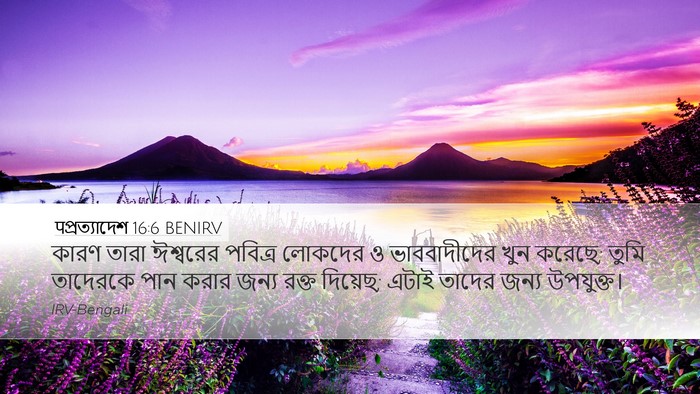 पপ্রত্যাদেশ 16:6 BENIRV Bible Verse Image
