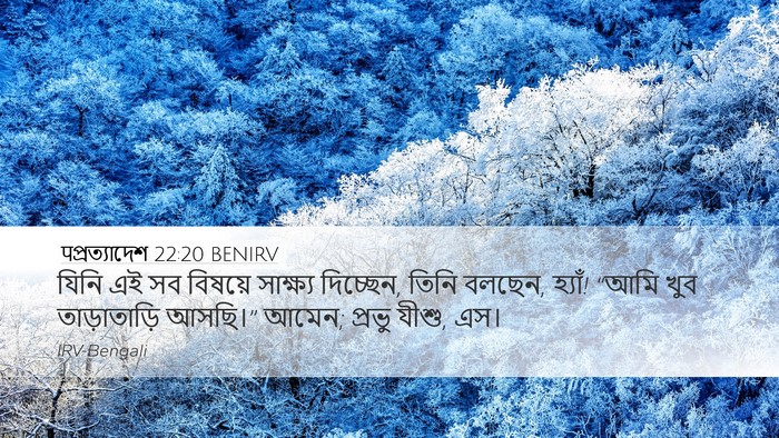 पপ্রত্যাদেশ 22:20 BENIRV Bible Verse Image