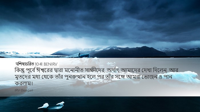 पশিষ্যচরিত 10:41 BENIRV Bible Verse Image