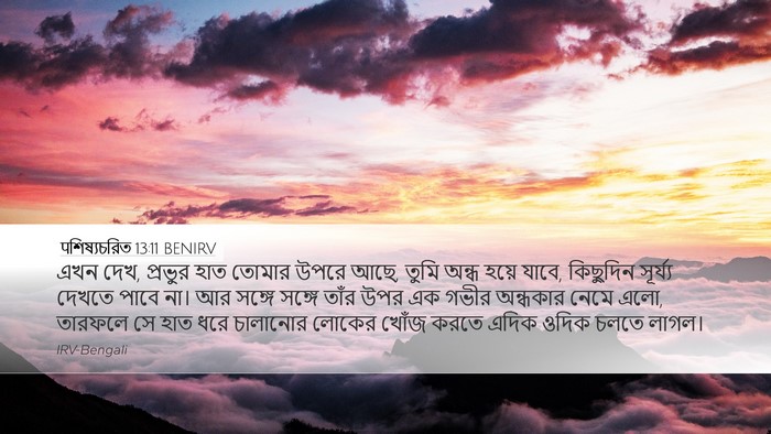 पশিষ্যচরিত 13:11 BENIRV Bible Verse Image