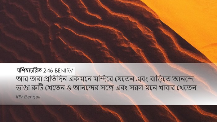 पশিষ্যচরিত 2:46 BENIRV Bible Verse Image