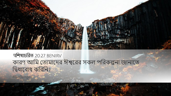 पশিষ্যচরিত 20:27 BENIRV Bible Verse Image