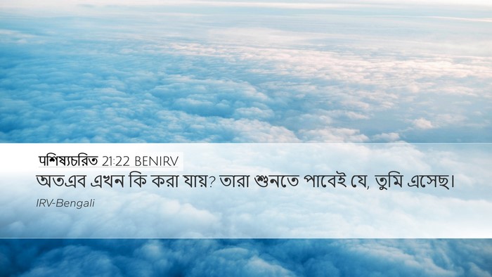 पশিষ্যচরিত 21:22 BENIRV Bible Verse Image