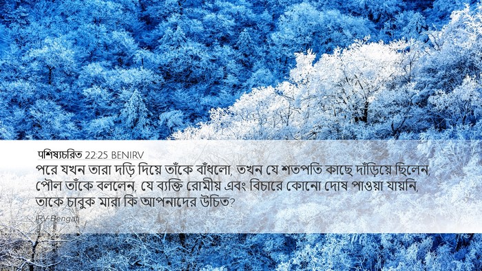 पশিষ্যচরিত 22:25 BENIRV Bible Verse Image