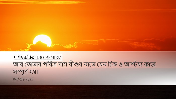 पশিষ্যচরিত 4:30 BENIRV Bible Verse Image