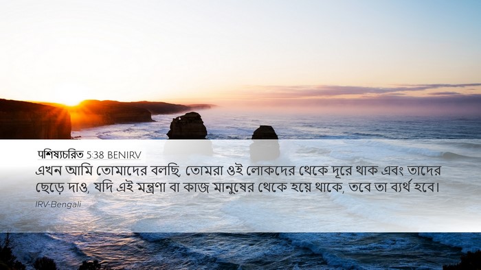 पশিষ্যচরিত 5:38 BENIRV Bible Verse Image