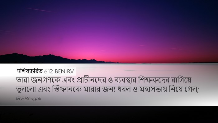 पশিষ্যচরিত 6:12 BENIRV Bible Verse Image
