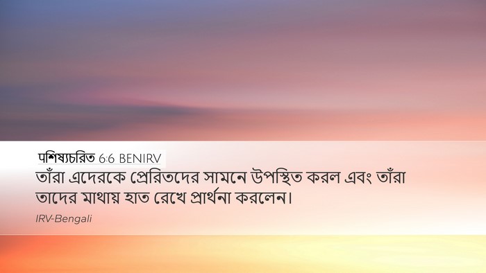 पশিষ্যচরিত 6:6 BENIRV Bible Verse Image
