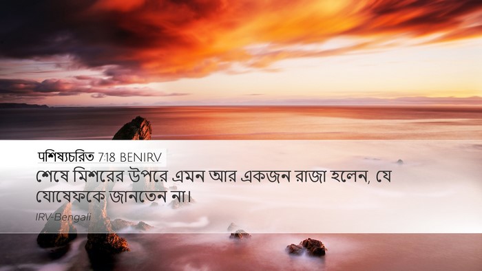 पশিষ্যচরিত 7:18 BENIRV Desktop Wallpaper - শেষে মিশরের উপরে - Desktop Bible Verse Wallpaper