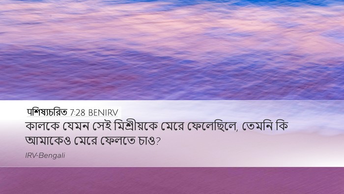 पশিষ্যচরিত 7:28 BENIRV Bible Verse Image