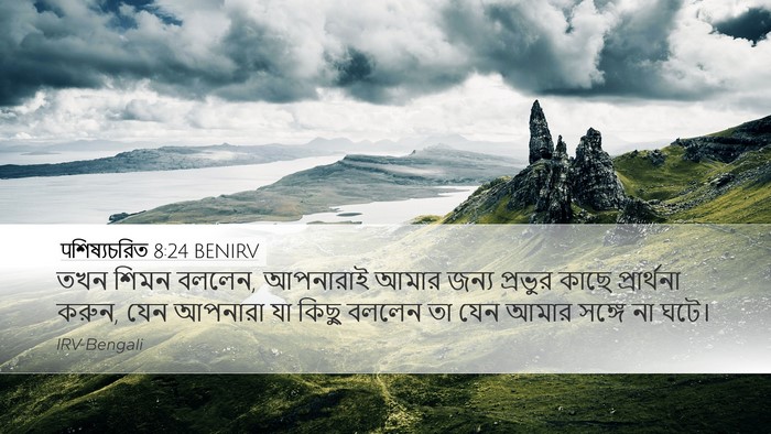 पশিষ্যচরিত 8:24 BENIRV Bible Verse Image
