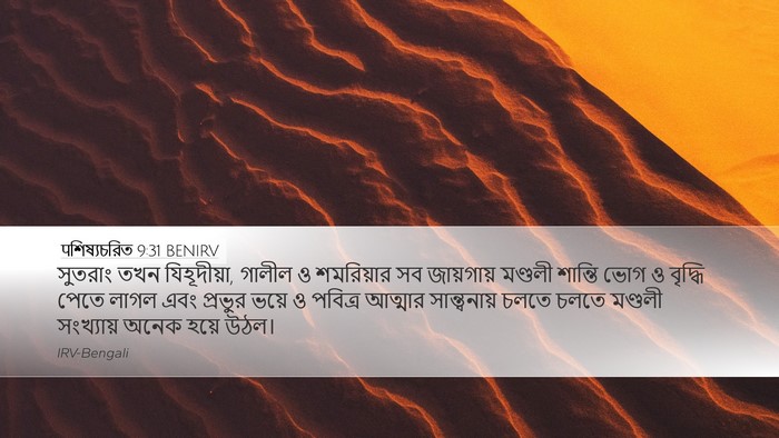 पশিষ্যচরিত 9:31 BENIRV Bible Verse Image