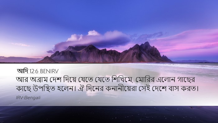 আদি 12:6 BENIRV Bible Verse Image