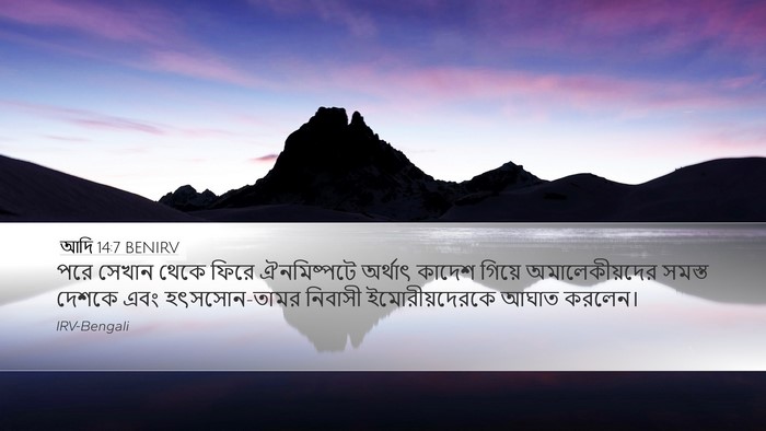 আদি 14:7 BENIRV Bible Verse Image