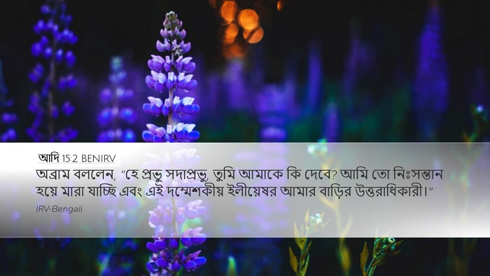 আদি 15:2 BENIRV Bible Verse Image