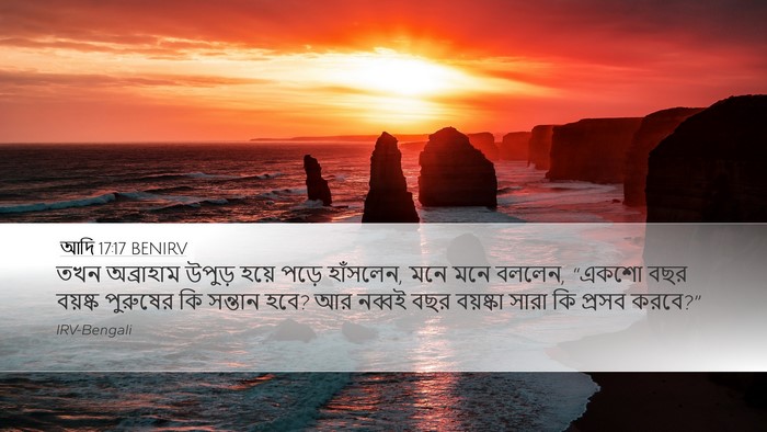 আদি 17:17 BENIRV Bible Verse Image