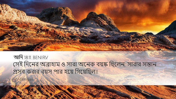 আদি 18:11 BENIRV Bible Verse Image