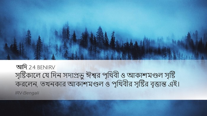 আদি 2:4 BENIRV Bible Verse Image