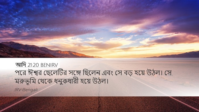 আদি 21:20 BENIRV Bible Verse Image