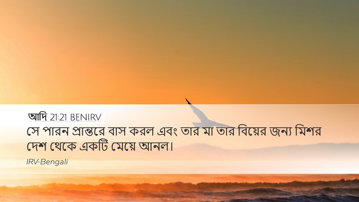 আদি 21:21 BENIRV Bible Verse Image