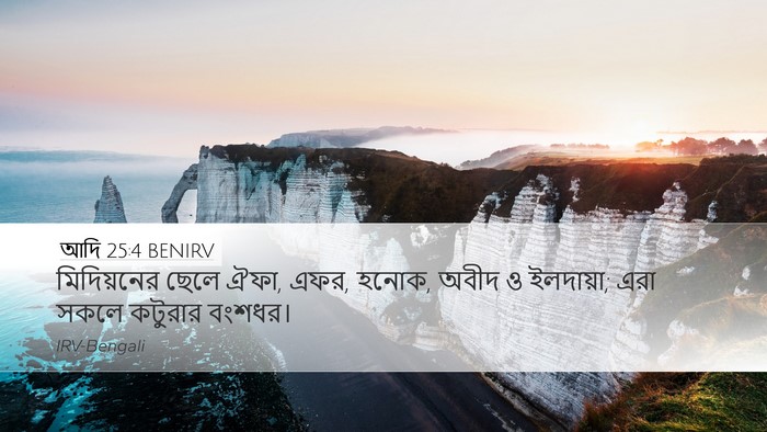 আদি 25:4 BENIRV Bible Verse Image