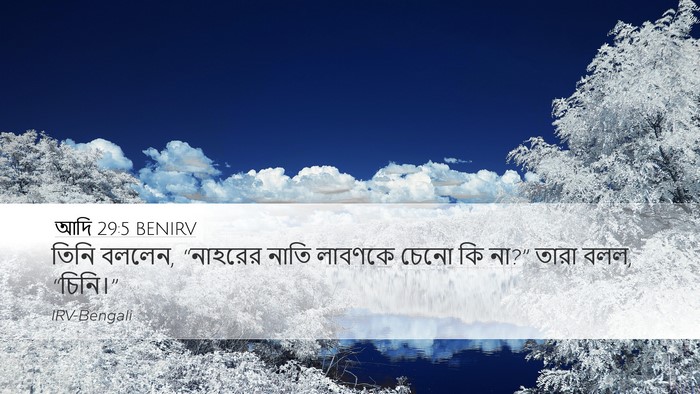 আদি 29:5 BENIRV Bible Verse Image