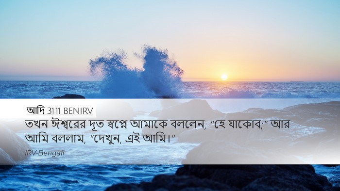 আদি 31:11 BENIRV Desktop Wallpaper - তখন ঈশ্বরের দূত - Desktop Bible Verse Wallpaper